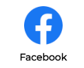 The facebook logo is in a blue circle on a white background.