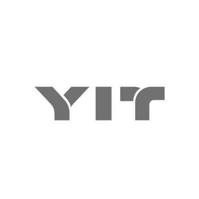 Harmaa logo kirjaimilla YIT.