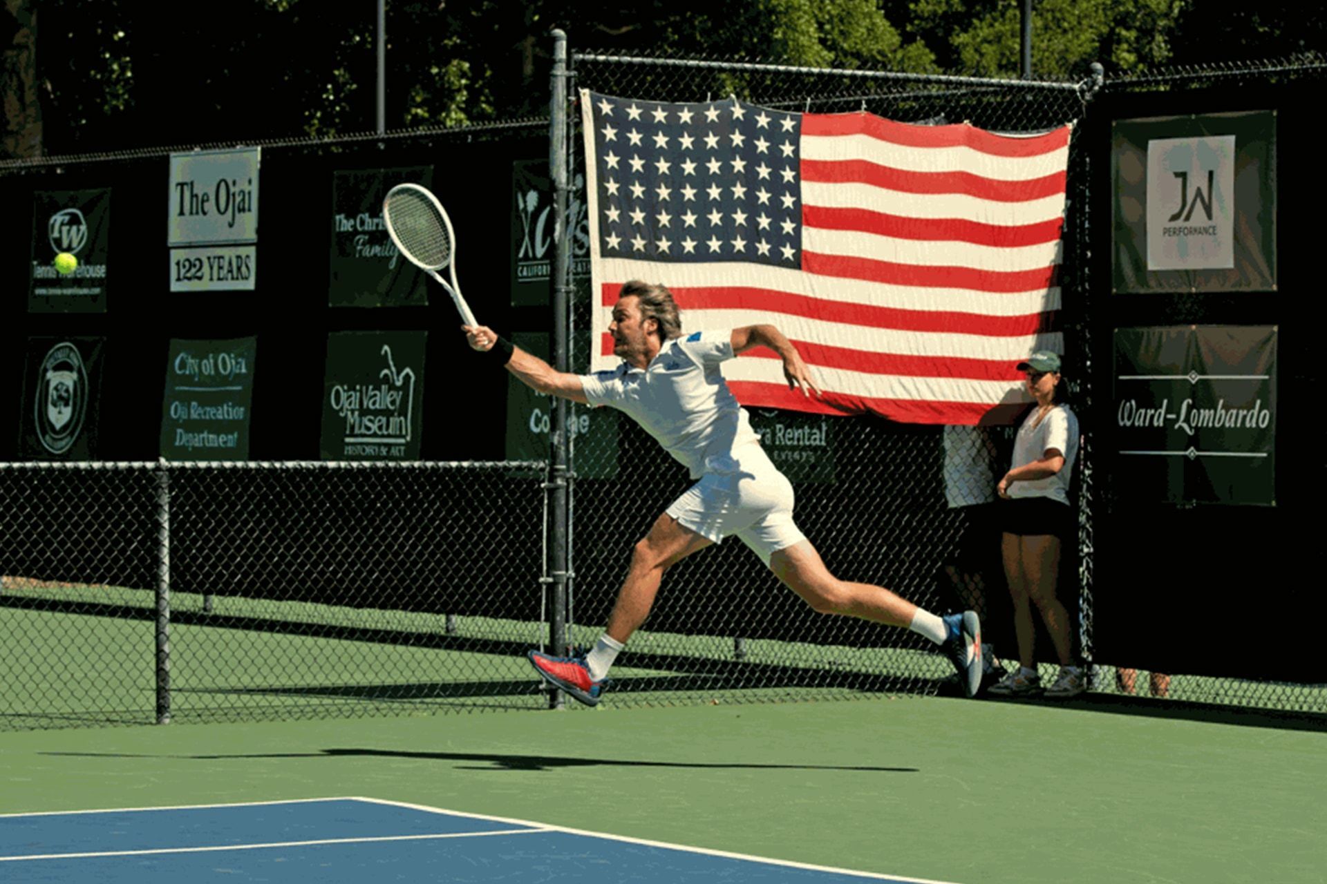 Tennis court Ojai Radici Court experience meditation