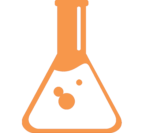 flask with chemicals