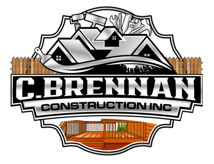 A logo for a construction company called c. brennan construction inc