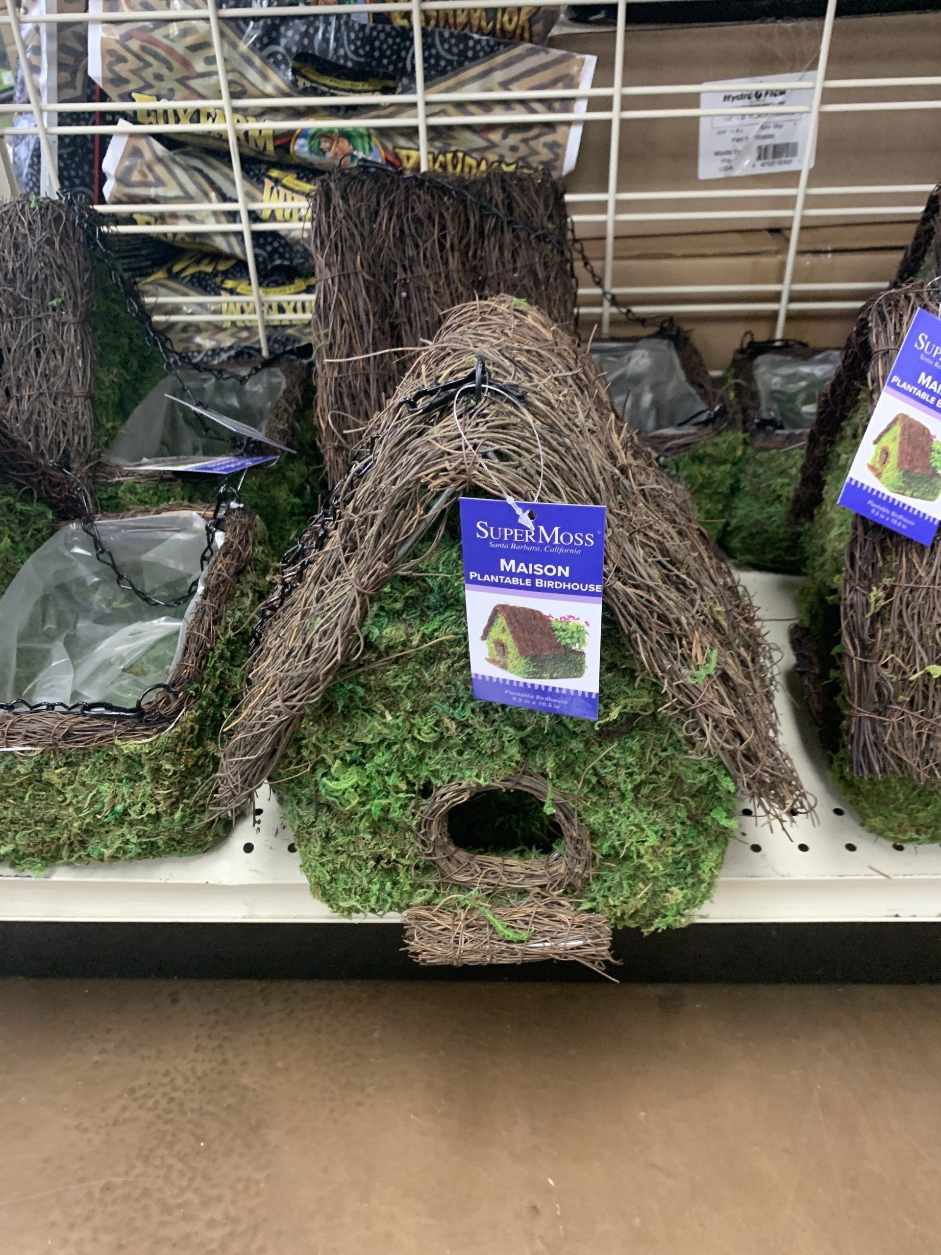 SuperMoss Maison Plantable Birdhouse