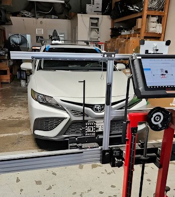 Windshield calibration near Fontana, CA