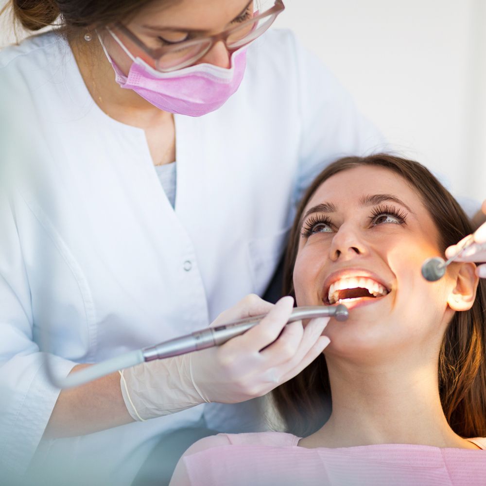Smiling Lady While on Treatment — Strathpine, QLD — Northside Family Smile Smiling Lady While on Treatment — Strathpine, QLD — Northside Family Smile