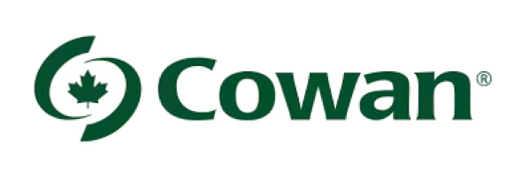 Cowan logo with a green maple leaf inside a green circle with the brand name in green text.