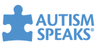 Blue puzzle piece logo with