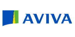 Aviva logo: blue text
