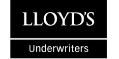 Lloyd's logo: White text