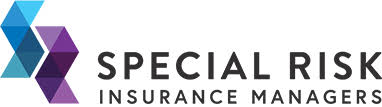 Logo for Special Risk Insurance Managers with a geometric shape and text.