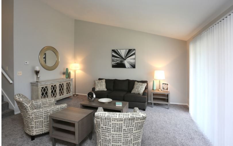Interior photo of a furnished living room