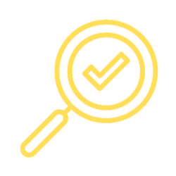 Magnifying Glass And Checkmark Icon Magnifying Glass And Checkmark Icon