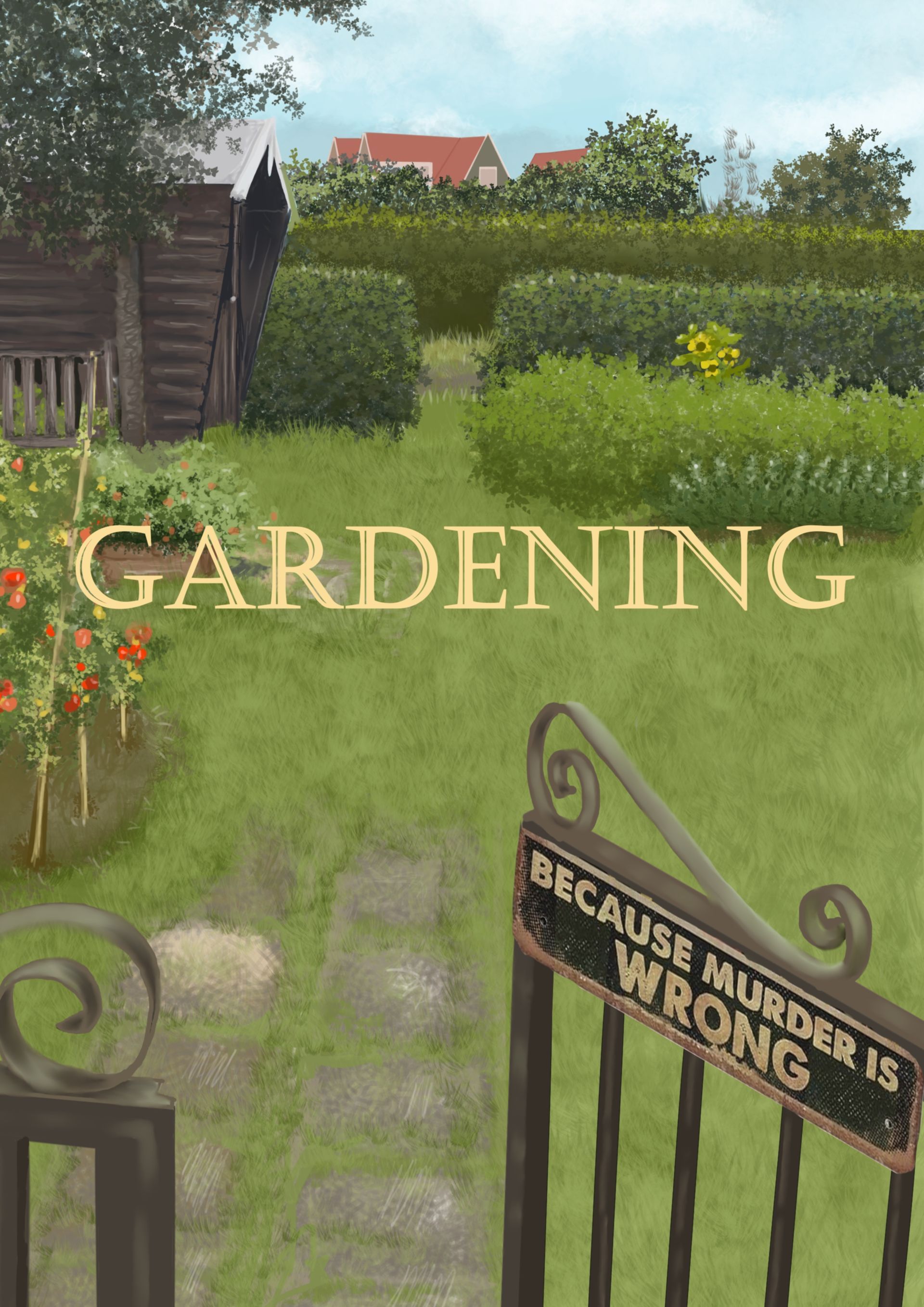Een moestuin illustratie
