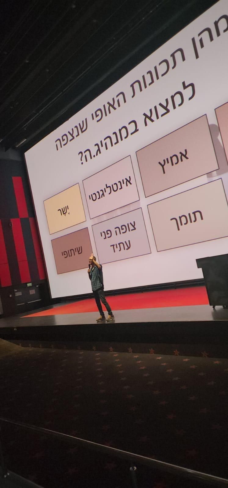 תמונה מתוך הרצאה של גור תירוש