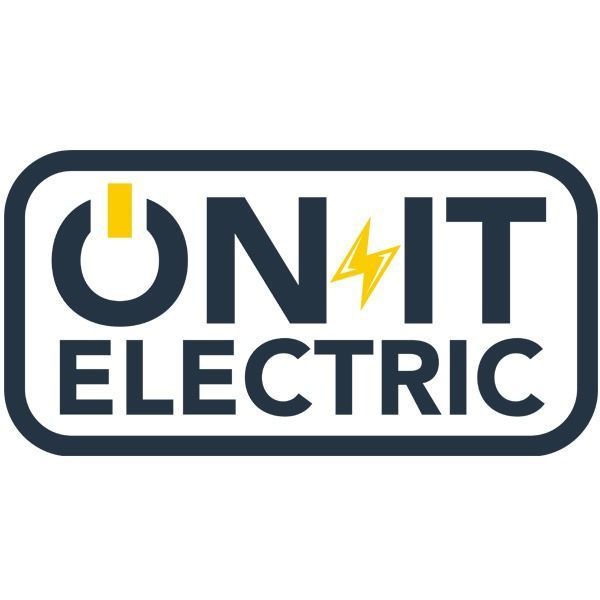 ONIT Electric logo in dark blue, white, and yellow with a lightning bolt icon