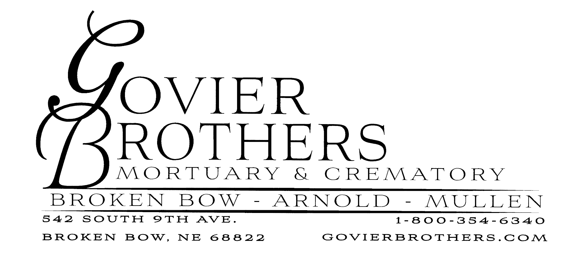 Govier Brothers Mortuary & Crematory Logo