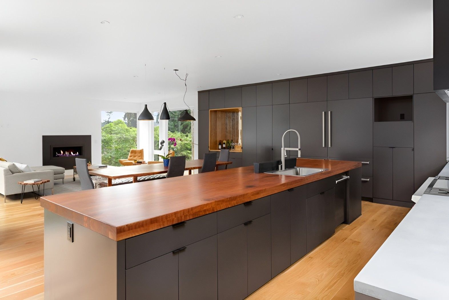 There is a Large Island in the Middle of the Kitchen — Mackay Cabinetmaking Service In Glenella, QLD