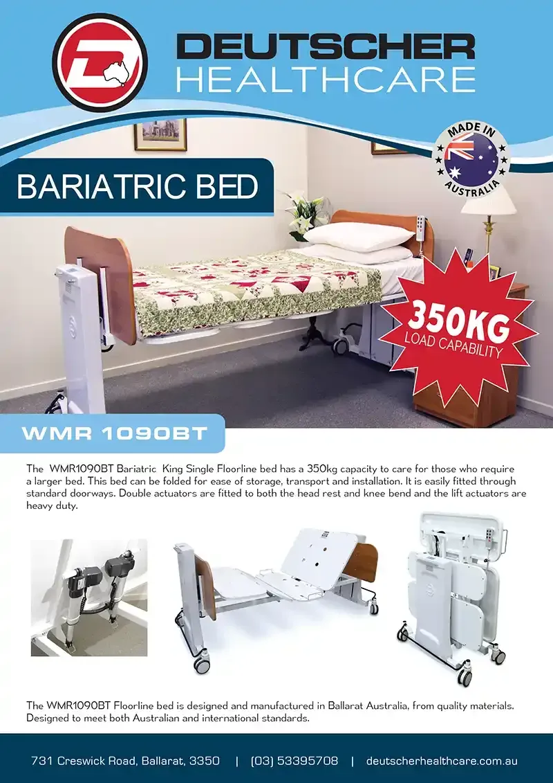 Download Brochure Download the Bariatric Bed product brochure from Deutscher Healthcare
