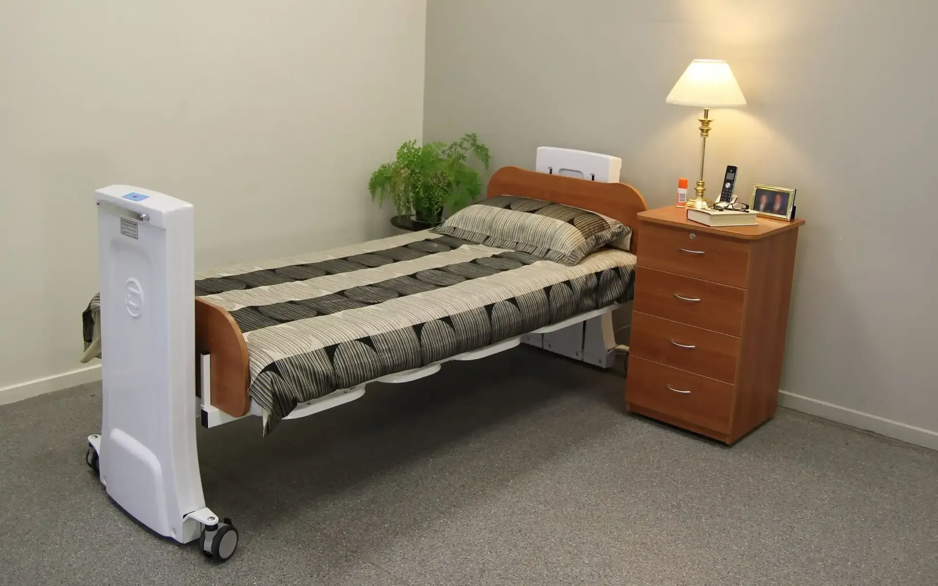 Adjustable medical bed from Deutscher Healthcare