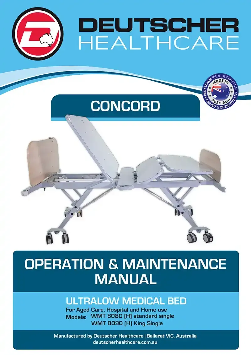Download Manual Download the Concord Bed product manual from Deutscher Healthcare
