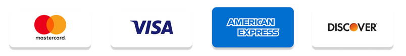 A visa , mastercard , and american express logo on a white background