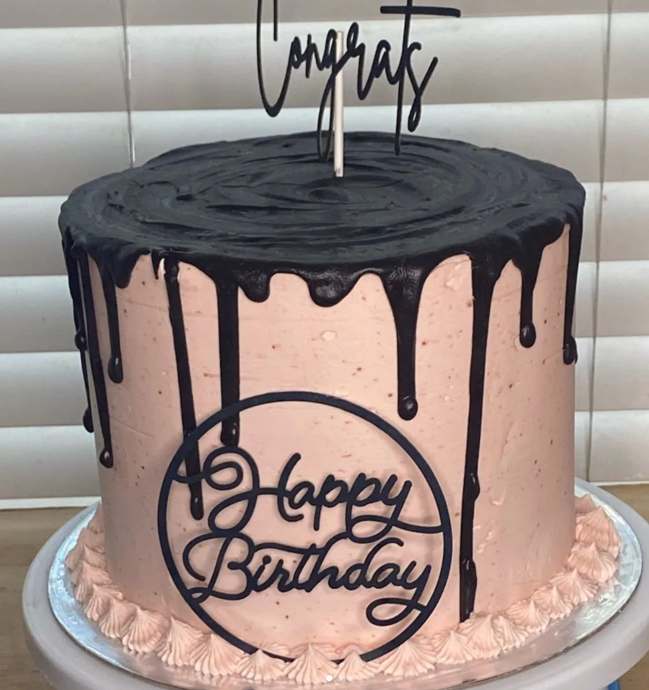 A cake that says happy birthday on it