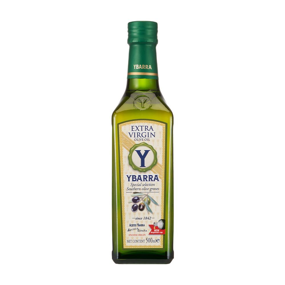 【西班牙YBARRA】生飲入門款 0.26%酸價 西班牙原裝 100%特級冷壓初榨橄欖油500ml 玻璃瓶 原裝進口