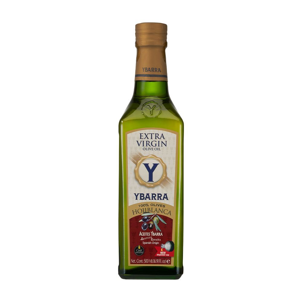 【西班牙YBARRA】生飲旗艦款 0.2%酸價 西班牙原裝 100%單一品種特級冷壓初榨橄欖油500ml 玻璃瓶 原裝進口
