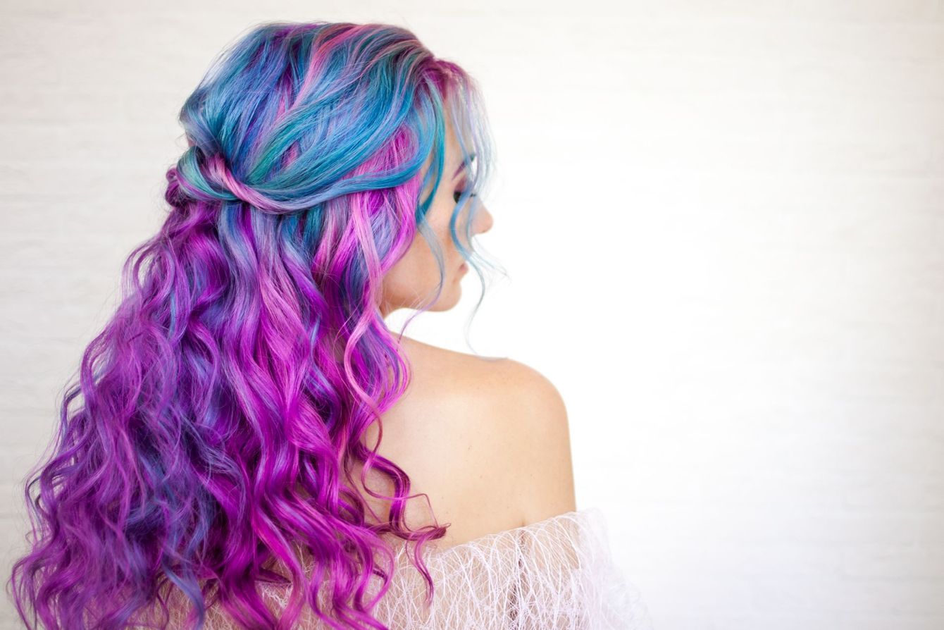 capelli lunghi multicolor