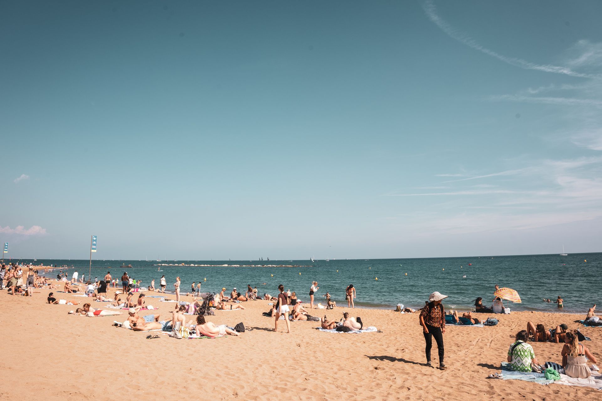 les gens sur la plage