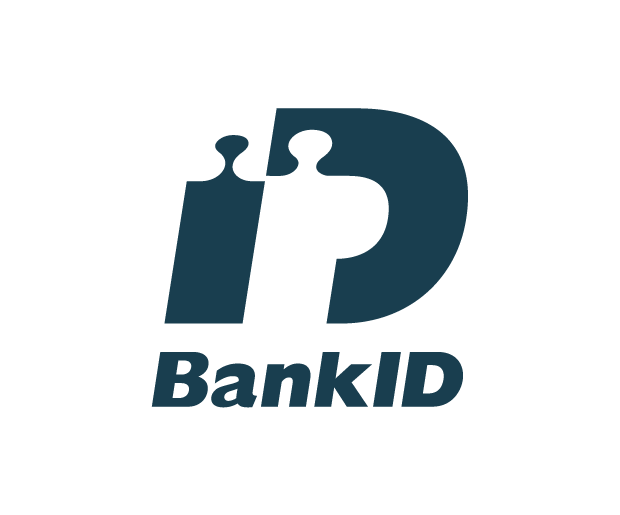 Logo for BankID, a dark blue