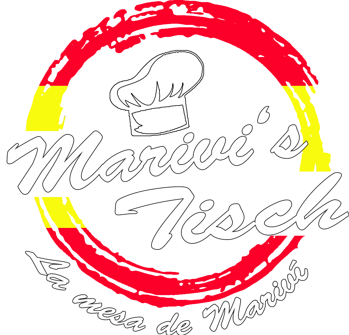 Un logotipo para un restaurante con un gorro de chef.