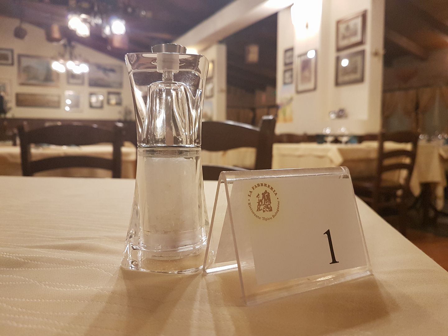 tavolo ristorante La Fabbreria