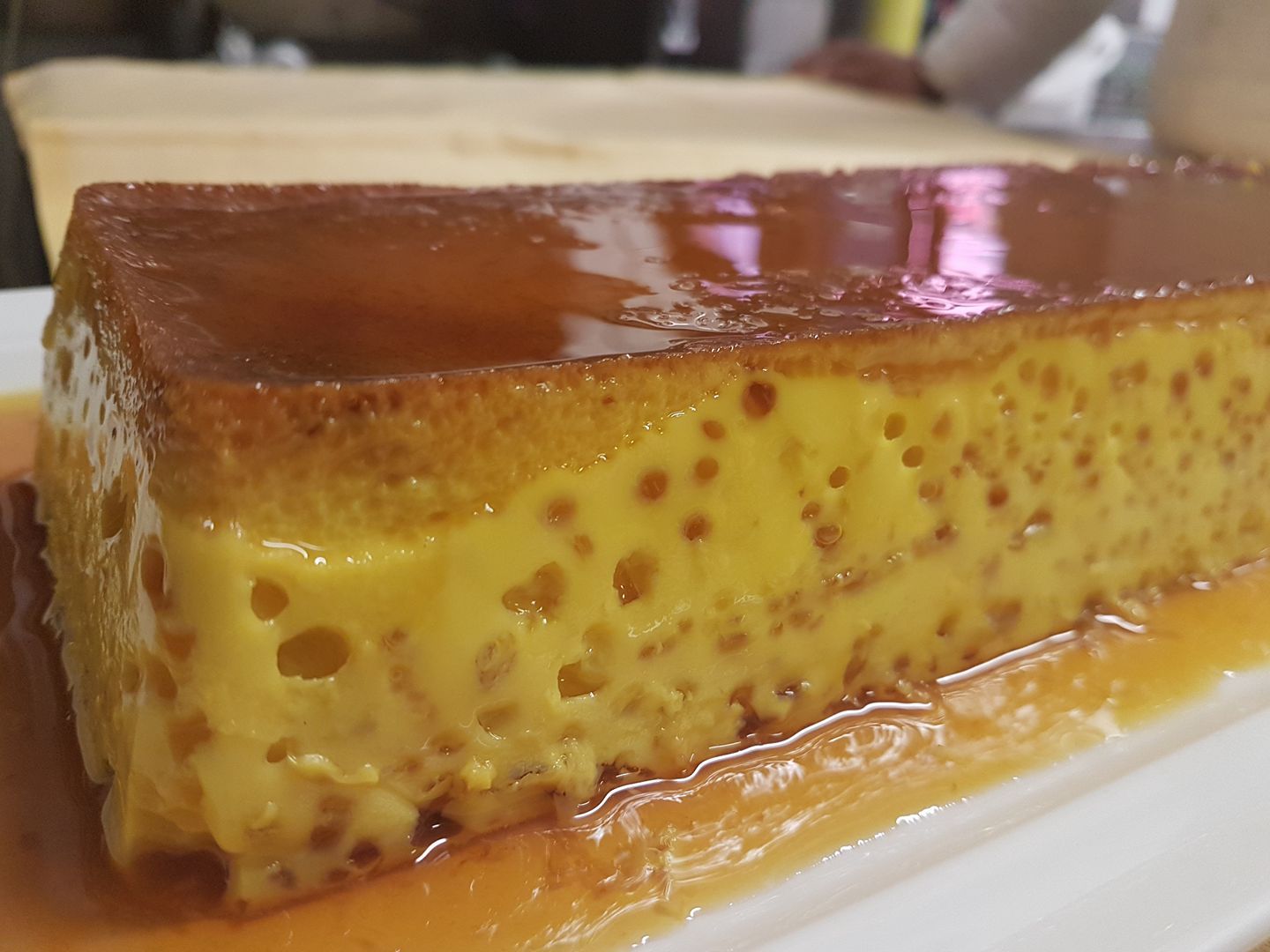 dessert with creme caramel
