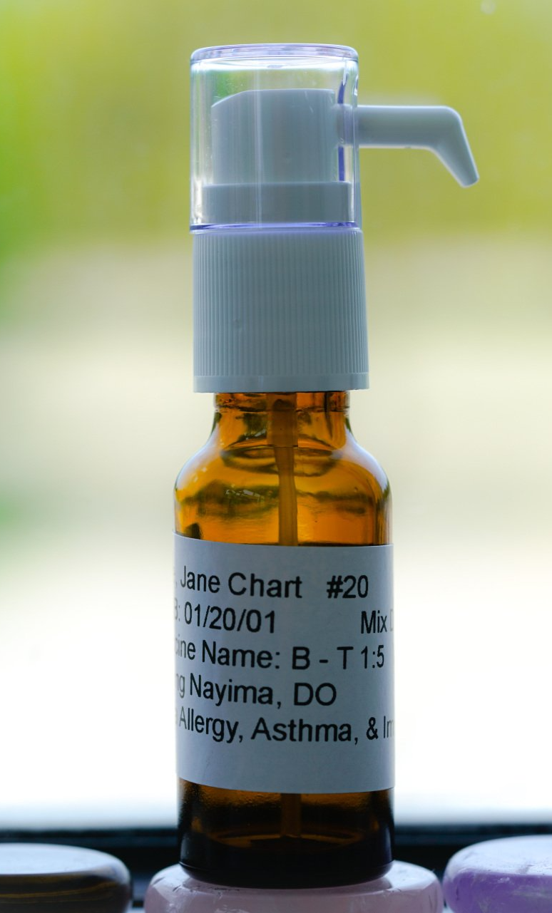 small prescription drip bottle