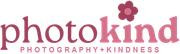 Small Photokind logo footer for photography website.