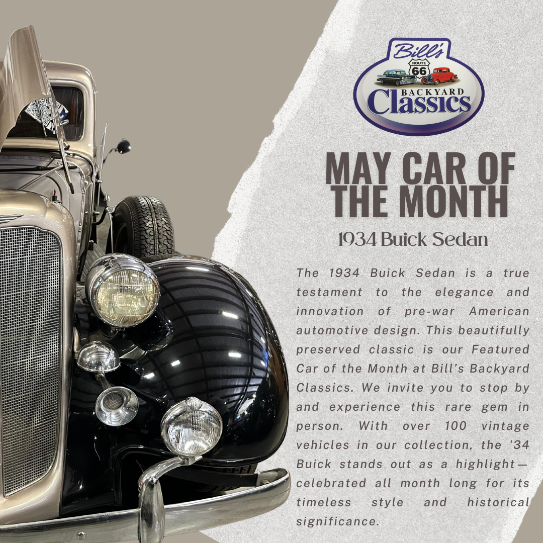 Black and tan classic 1934 Buick Sedan with 