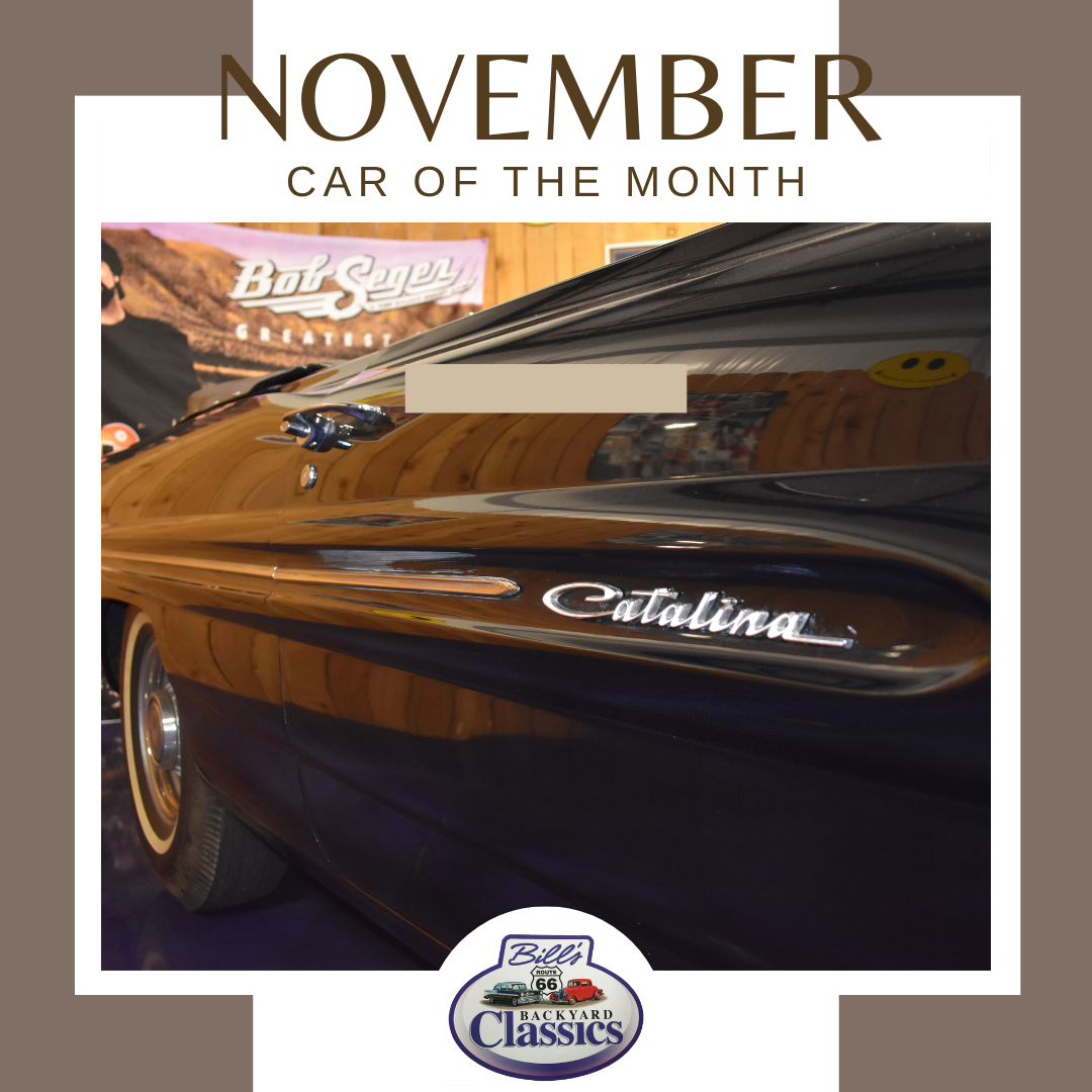 Black Pontiac Catalina car side with 