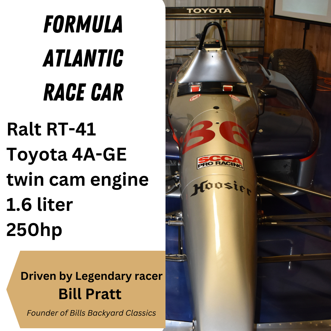 Formula Atlantic Race Car Ralt RT-41 Toyota 4A-GE twin cam engine. 1.6 liter 250hp. 