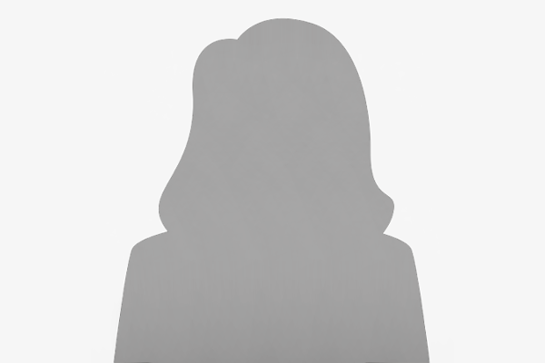 Eine Silhouette einer Frau ohne Bild auf weißem Hintergrund.