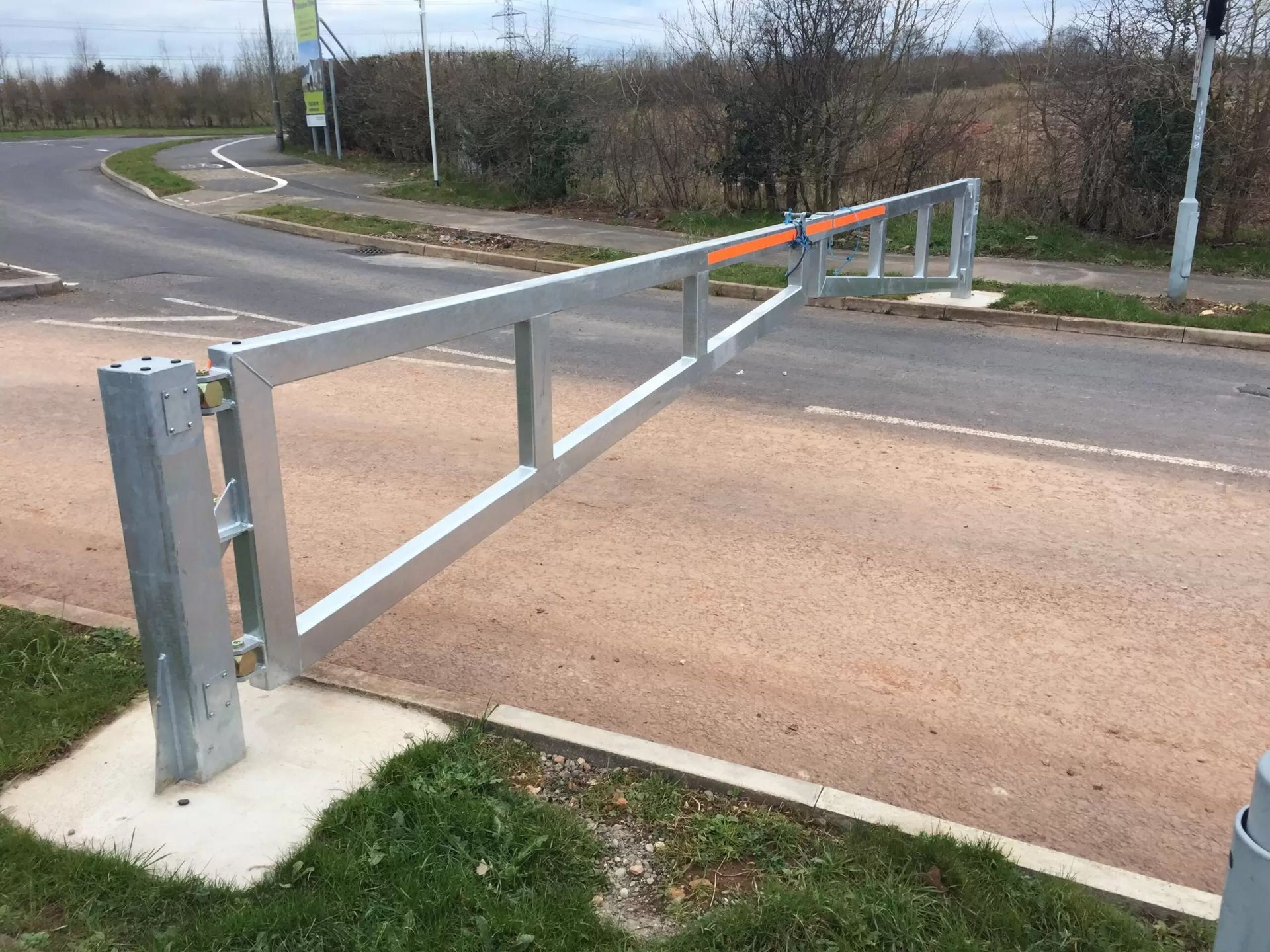commercial manual swing barrier gates illinois fence installation