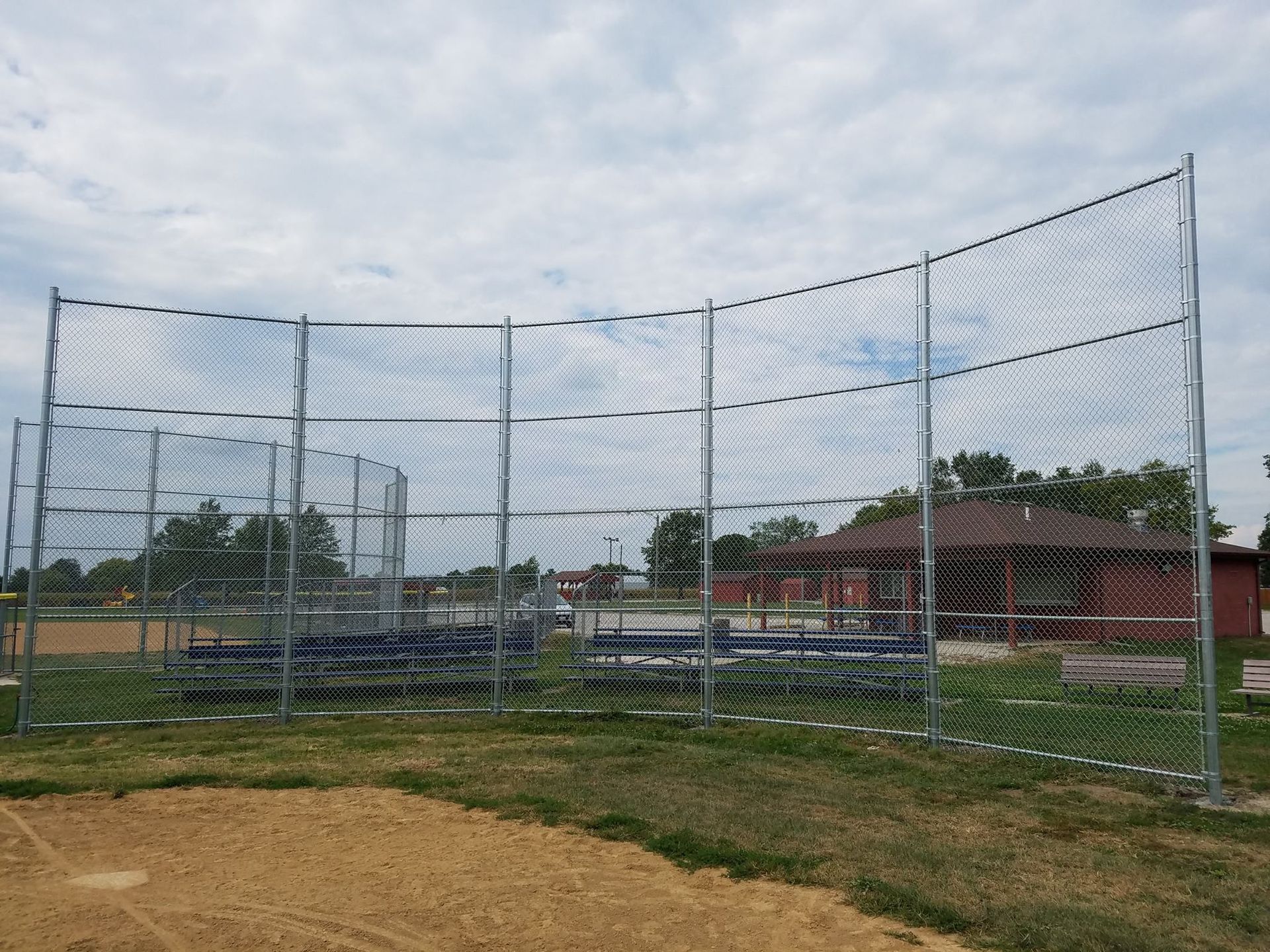 Athletic Fencing Basketball Court Fence Baseball Field Fence Installation Illinois