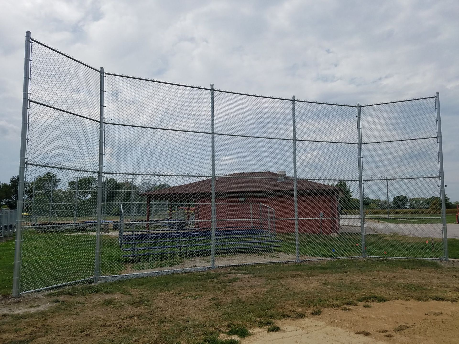 Athletic Fencing Basketball Court Fence Baseball Field Fence Installation Illinois