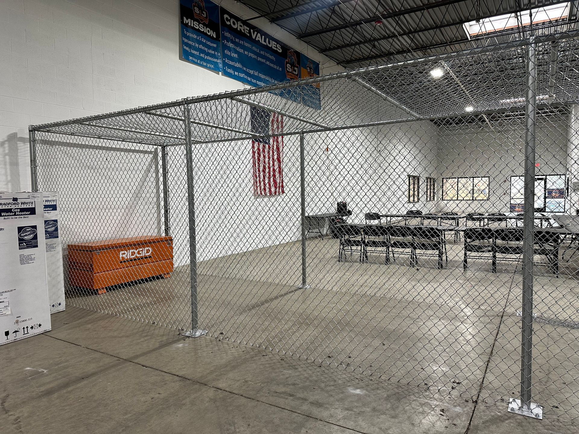 warehouse fence installation Illinois