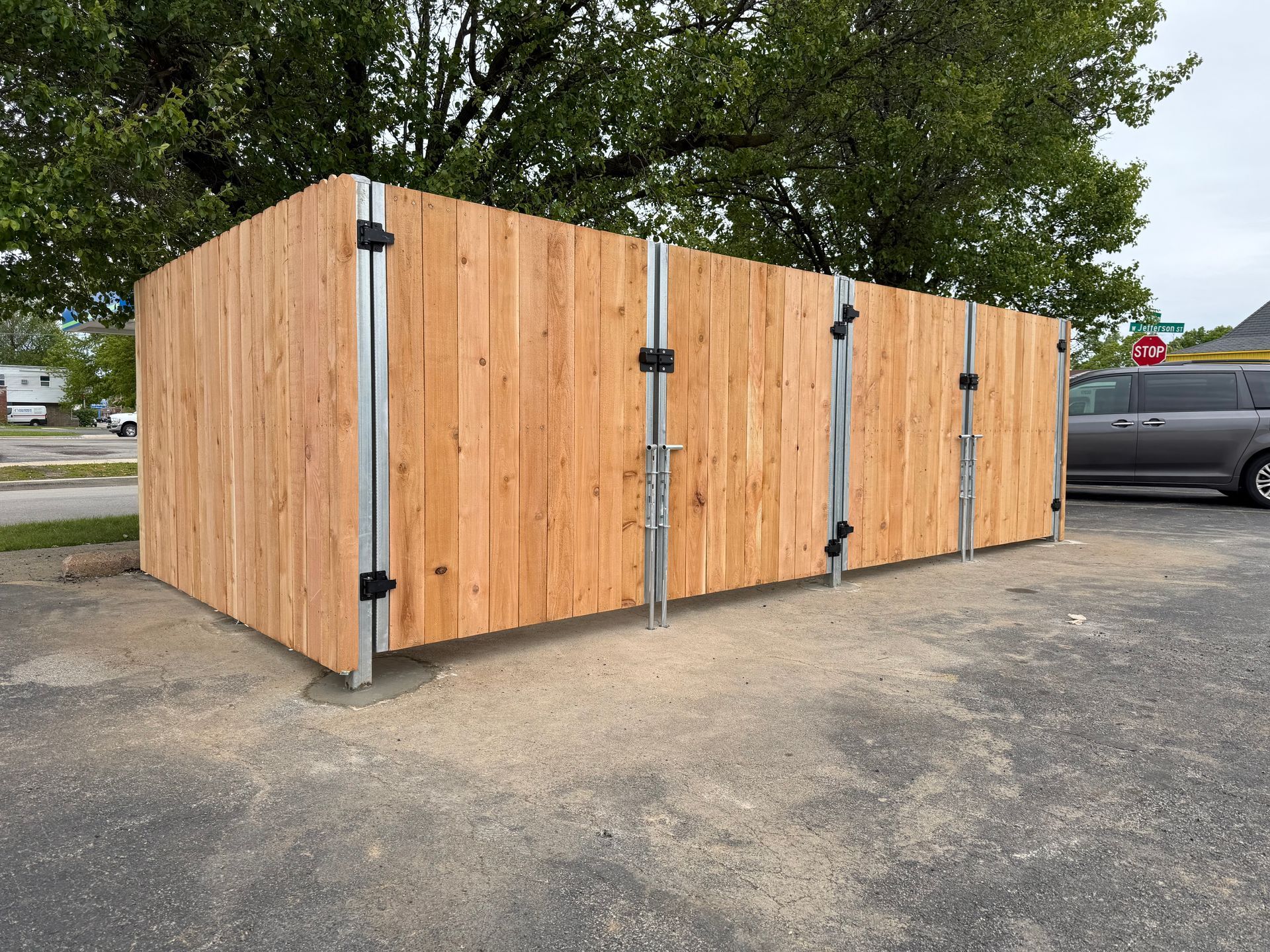 dumpster enclosure installation Illinois