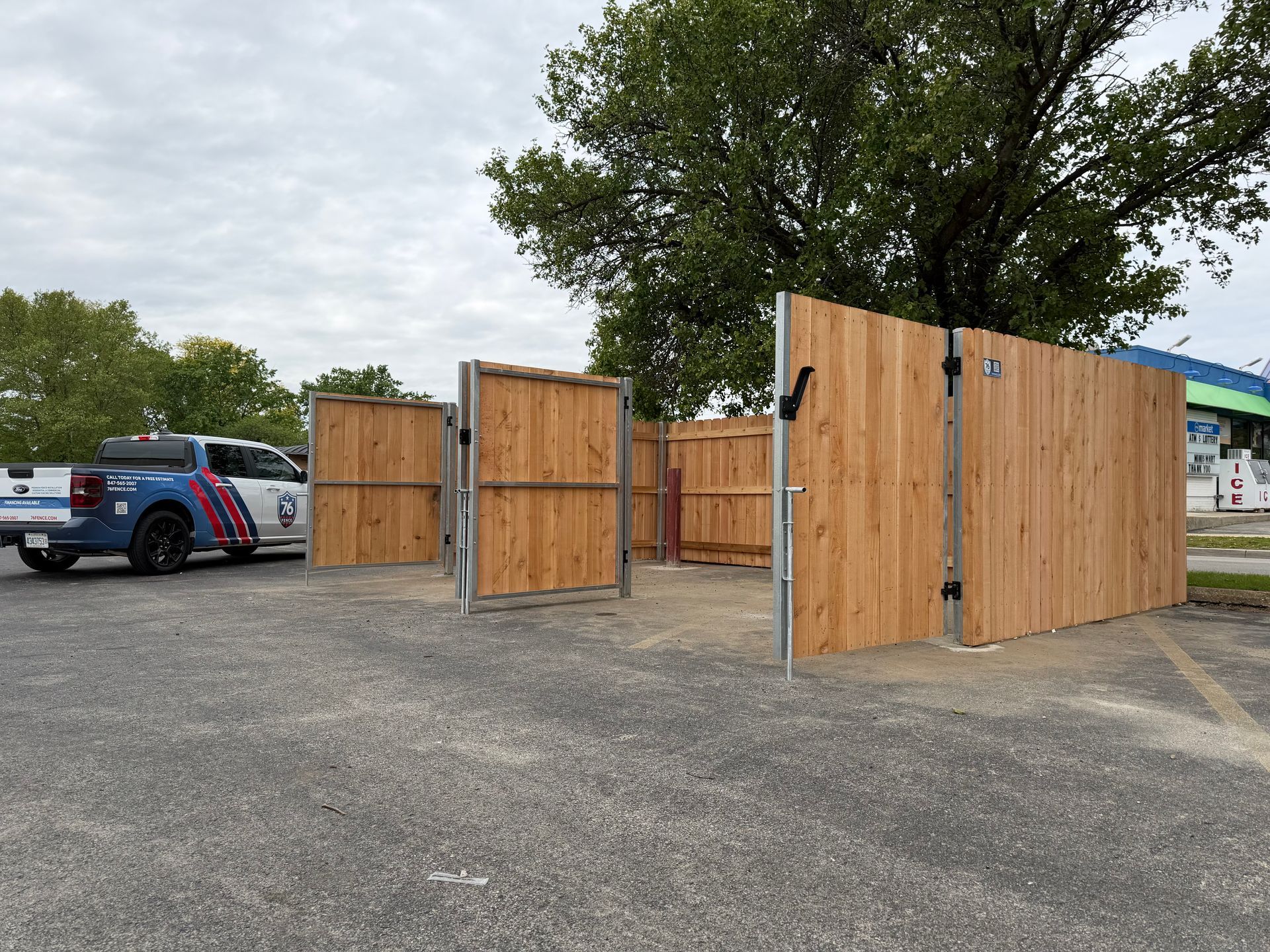 dumpster enclosure installation Illinois