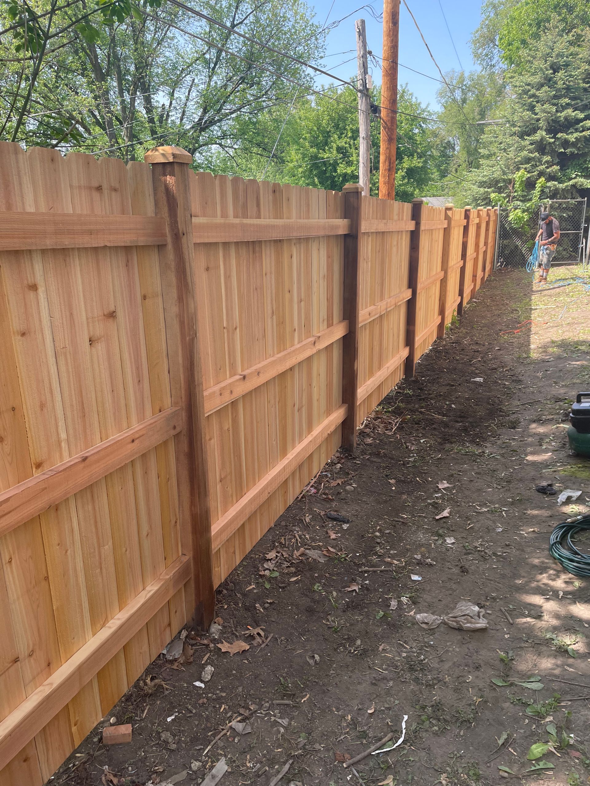 Commercial wood fence installation illinois
