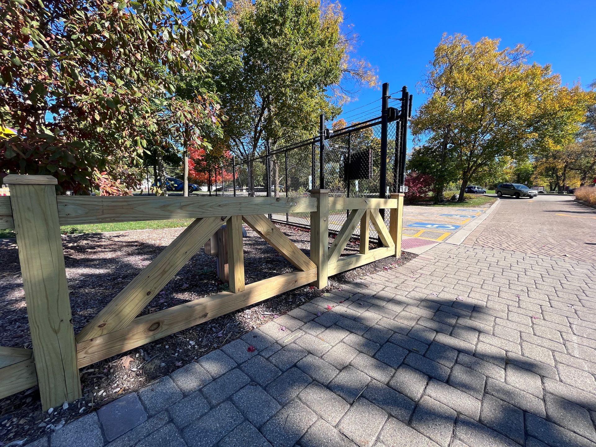 commercial split rail fence installation illinois