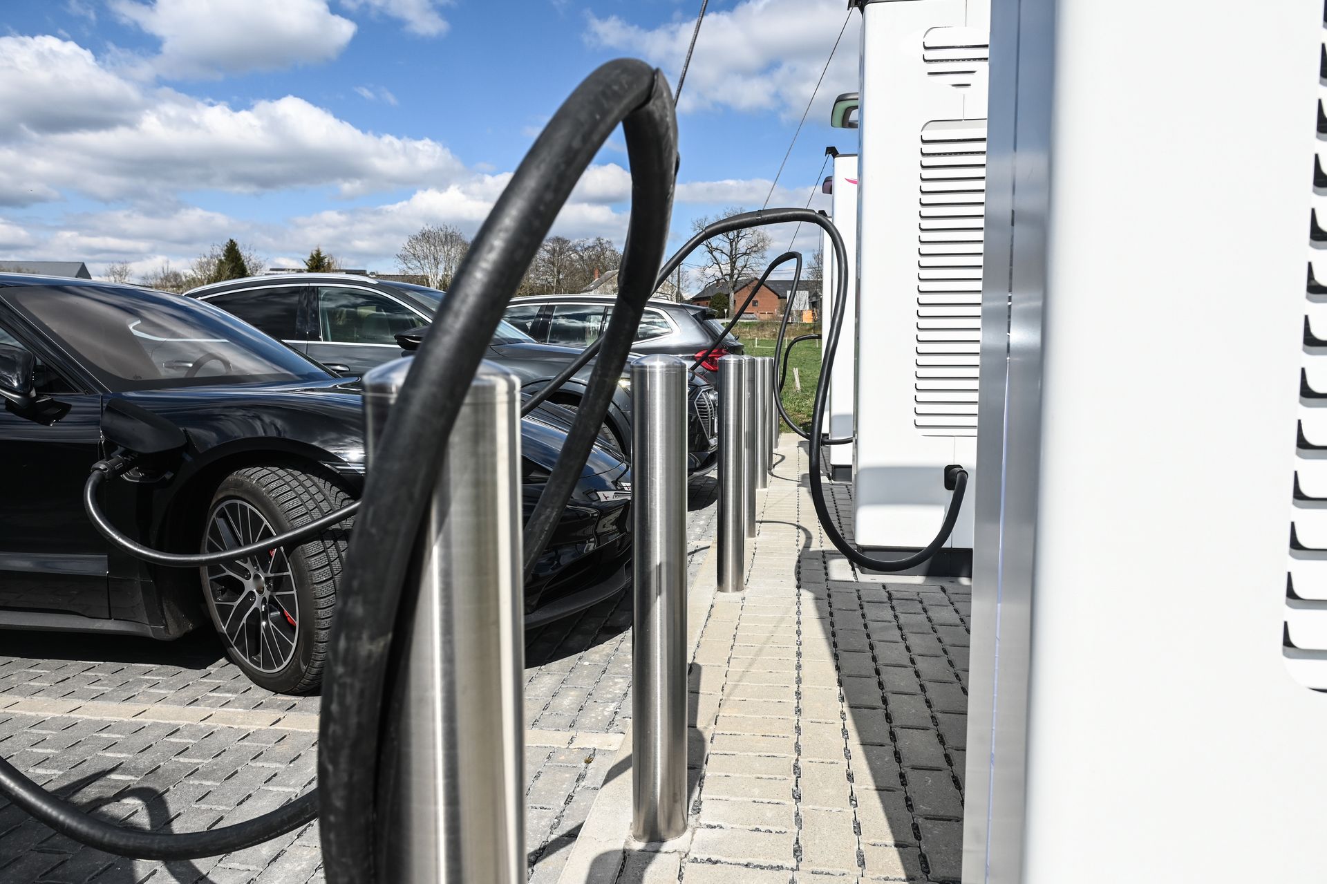 ev charging station installation fencing fence contractor