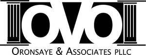 Black-and-white logo reading “IVO” with “Oronsaye & Associates PLLC” below.