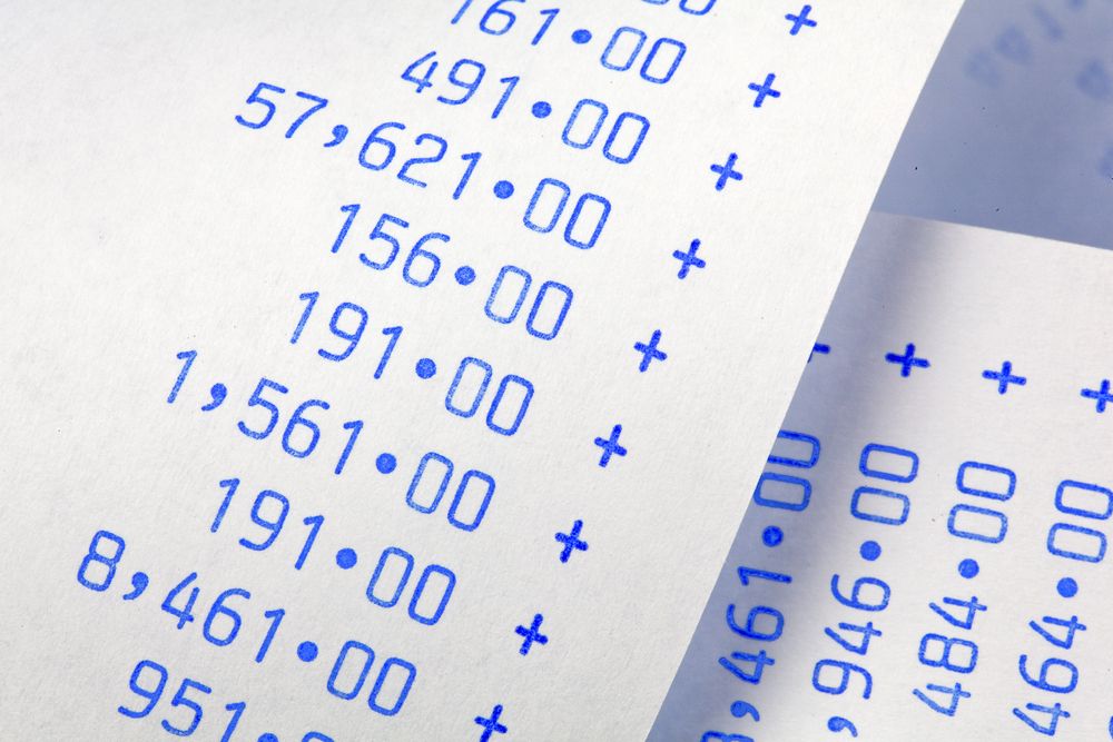 Printed Financial Numerical Data